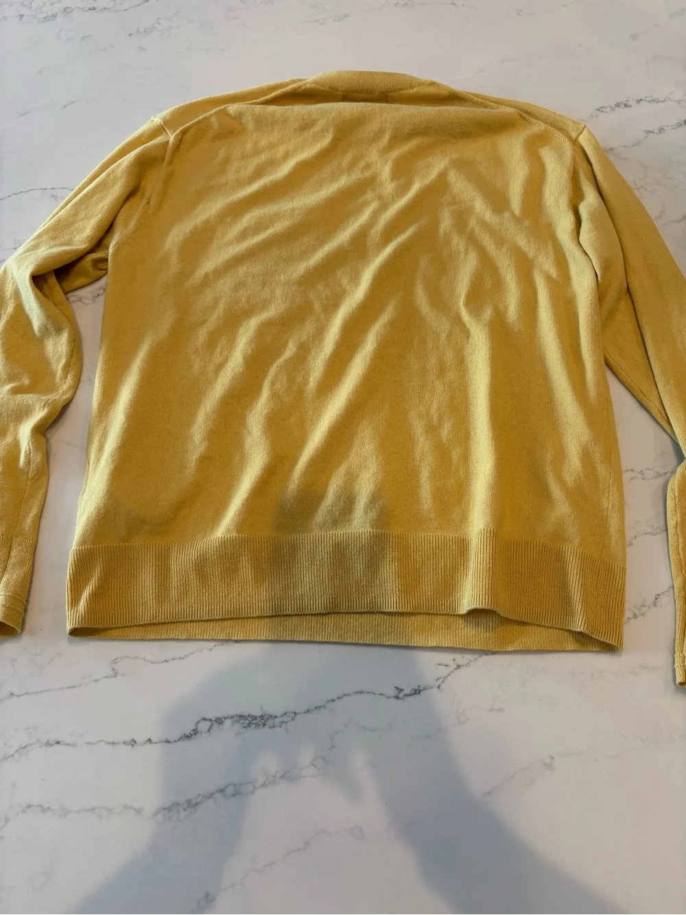 Banana Republic Men's Crewneck Pocket Sweater - Mustard Yellow